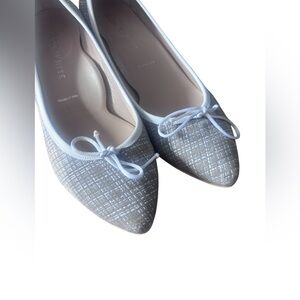 Ron White Textured Ballet Flats Women’s Size 8 Made in Italy Pointed Toe Bow